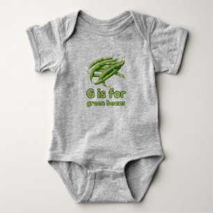 Body G pour les BEANS VERTS Green Veggie Alphabet G
