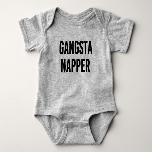 Body Gangsta Napper drôle chemise bébé (Devant)