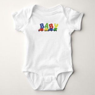 Body Garçon Bébé Fête Prénatale Camions Construction Mi