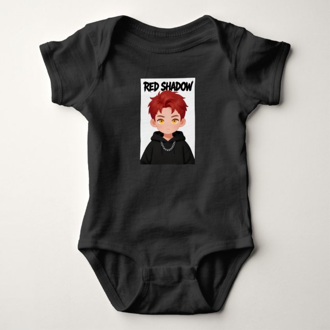Body Garçon Chibi aux Cheveux Rouges Vêtements de Rue G (Devant)