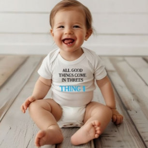 Body garçon une pièce pour triplés, triplet idée cadeau