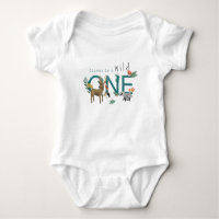 Garçons Bleu mignon Wild One Woodland 1er annivers