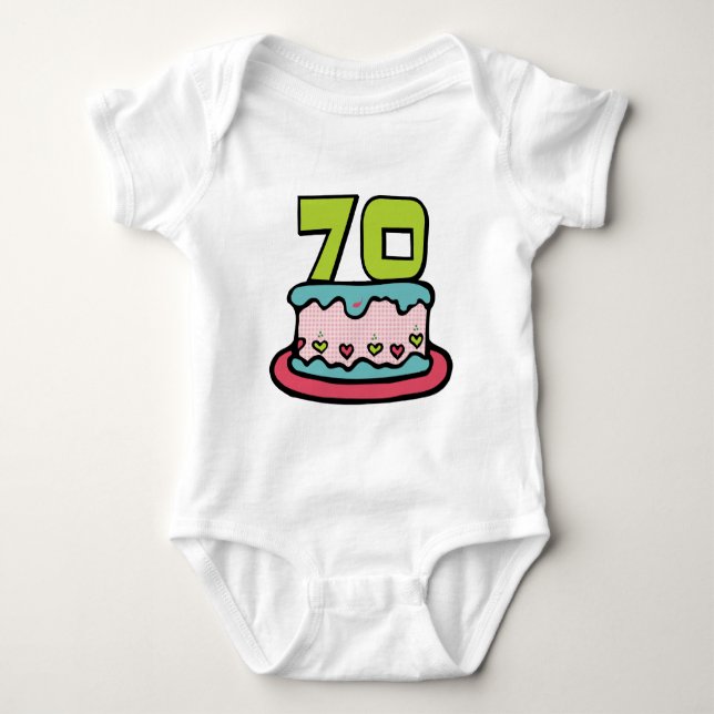 Body Gâteau d'anniversaire de 70 ans (Devant)