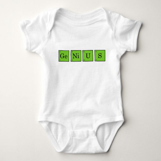 Body Génie de bébé - vert (Devant)