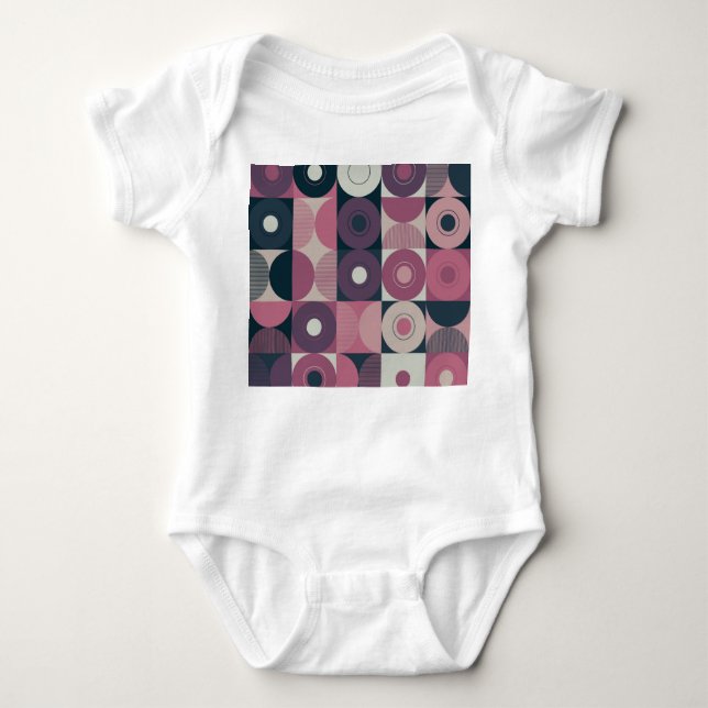 Body Géométrique du milieu du siècle : motif abstrait e (Devant)