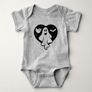 Body Ghost Halloween mignon Avec Coeur Et Chat