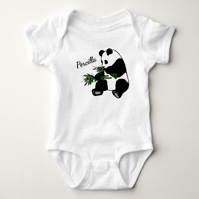 Body Giant Panda Eats Bamboo Name   (Devant)