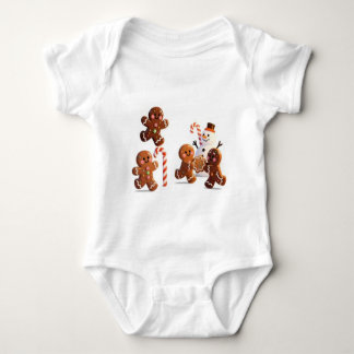 Body Gingerbread Snowman Baby Bodysuit
