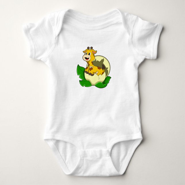 Body Girafe aux feuilles et oeufs (Devant)