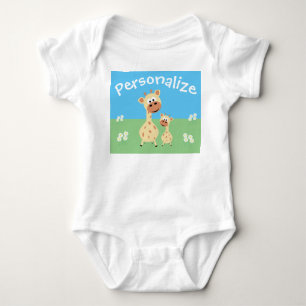 Body Girafe Cute Personnalisée Avec Daisers