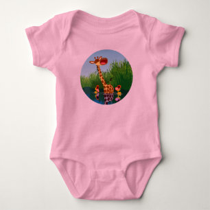 Body Girafe de dessin animé mignonne et canetons bébé C