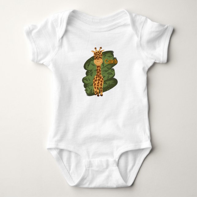 Body Girafe Mignonne Personnalisée (Devant)