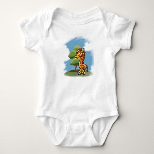 Body Giraffe Baby Bodysuit (Devant)