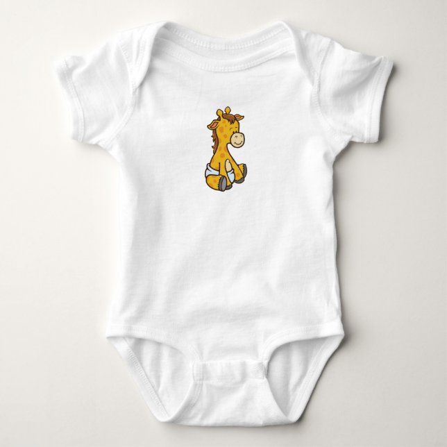 Body Giraffe bébé personnalisable (Devant)