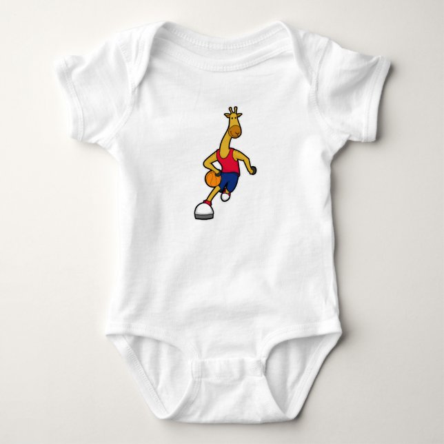 Body Giraffe en tant que joueur de basket-ball avec Bas (Devant)