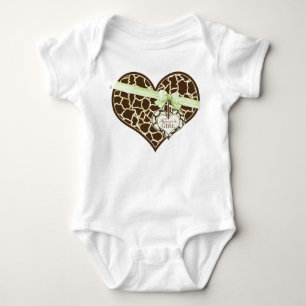 Body Giraffe Motif de peau Ribbon Bow bébé fille Creepe