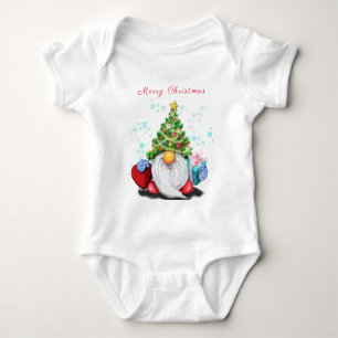 Body Gnome mignonne avec arbre de Noël Casquette et ca