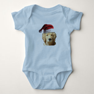 Body Golden Retriever portant un Casquette du Père Noël