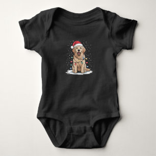Body Golden Retriever Santa Lumières de l'Arbre de Noël