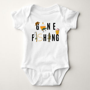 Body Gone Fishing Baby Bodysuit