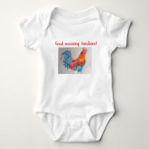 Body Good Morning Sunshine Baby Bodysuit rouge coq