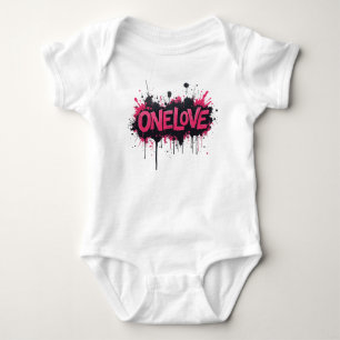 Body Graffiti rose chaud "ONELOVE"