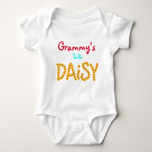 Body Grammy's lil Daisy, Cute & personnalisé! (Devant)