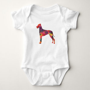 Body Grand Chien Danse Motif géométrique Silhouette Mul