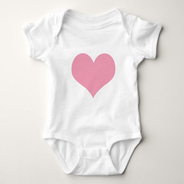 Body Grand Coeur d'amour rose (Devant)