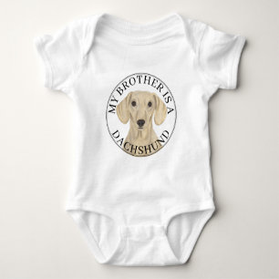 Body Grand frère chien lisse crème Dachshund