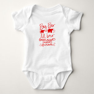 Body Grand frère petit frère ours Chemises assorties T-