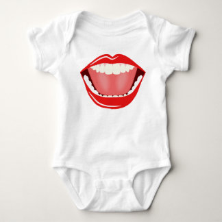 Body Grand Humour à bouche souriant Funny Babies T-shir