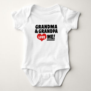Body Grand-mère et grand-père m'aiment Pacifier