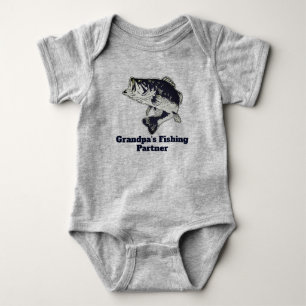 Body Grand-pa Pêche partenaire Bass Fish Shirt
