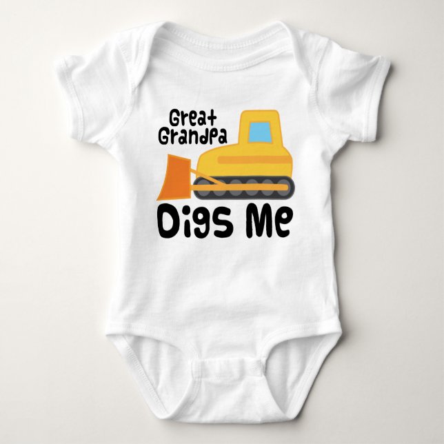 Body Grand Papy Digs Moi Bulldozer Camion (Devant)