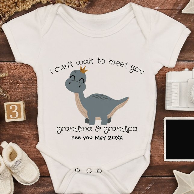 Body Grand-parent bébé Faire-part Boho Dinosaur (Créateur téléchargé)