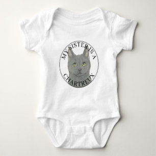 Body Grande Sœur Chat Chartreux Personnalisée
