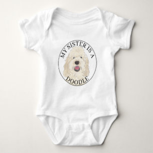 Body Grande sœur de chien Golden Doodle crème blanche