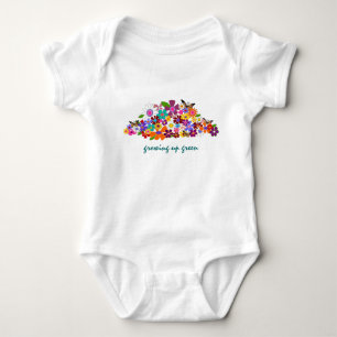 Body Grandir vert - Onesy