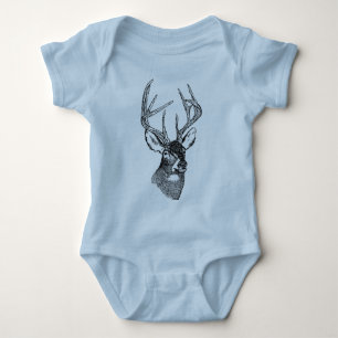 Body Graphique vintage d'art de cerfs communs