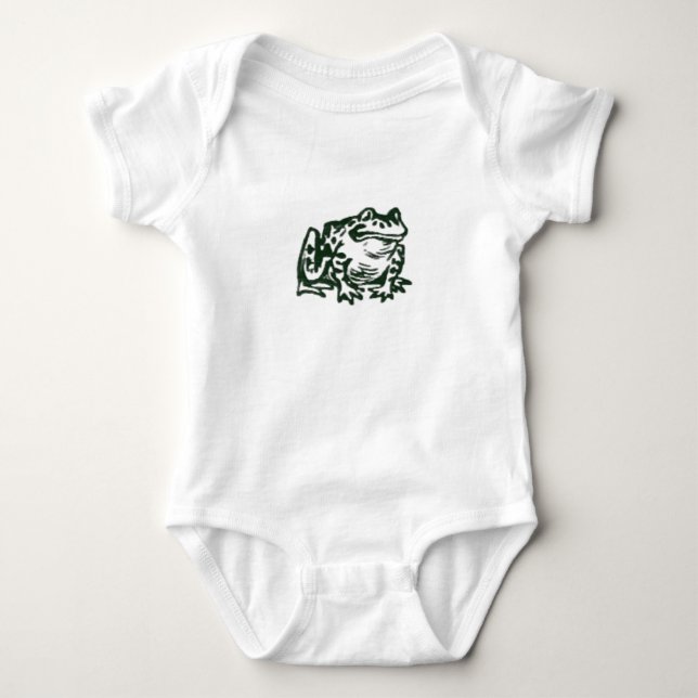Body Graphisme de Crapaud Convivial Minimaliste (Devant)