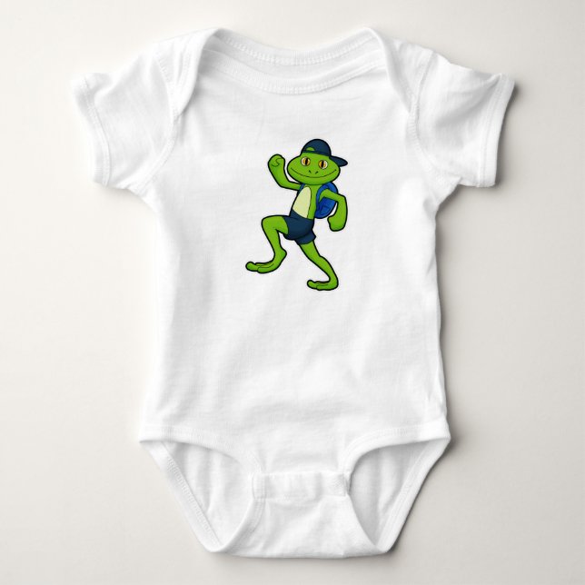 Body Grenouille à la course avec sac à dos et Casquette (Devant)
