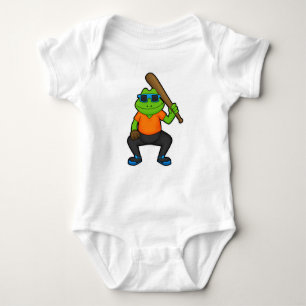 Body Grenouille au baseball avec batte de baseball et l