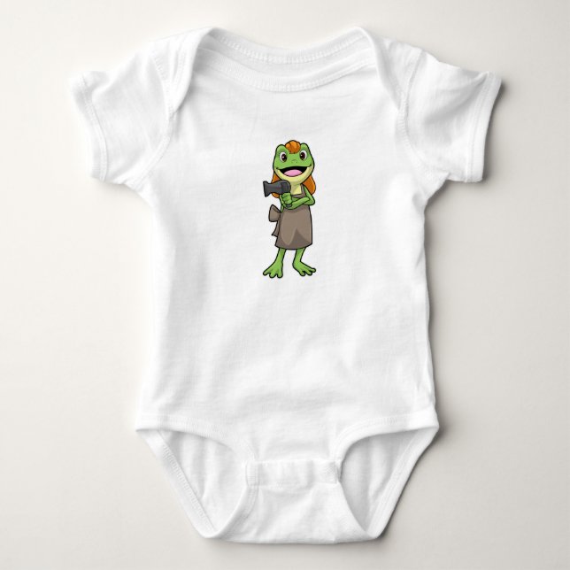 Body Grenouille coiffeuse avec sèche-cheveux (Devant)