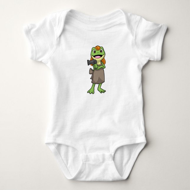 Body Grenouille en coiffeur avec sèche-cheveux (Devant)
