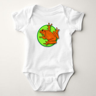 Body Grenouille orange Bébé d'une pièce