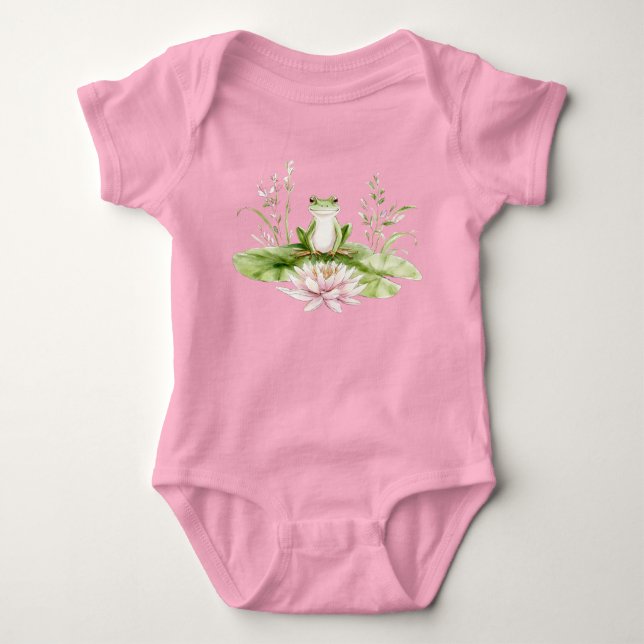 Body Grenouille verte aquarelle  (Devant)
