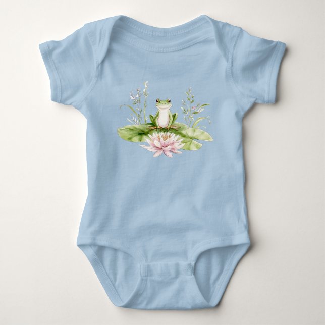Body Grenouille verte aquarelle  (Devant)