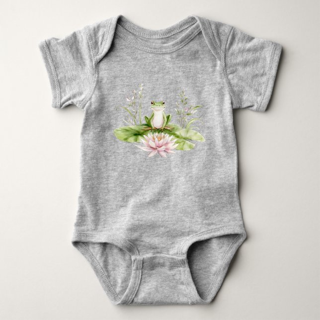 Body Grenouille verte aquarelle  (Devant)