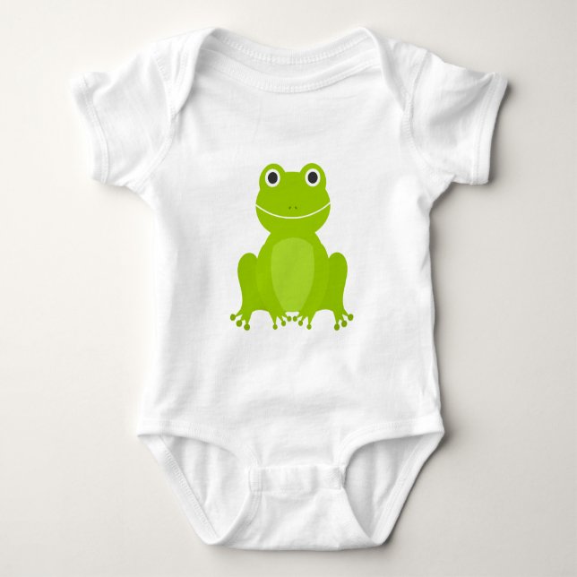 Body Grenouille verte mignonne (Devant)
